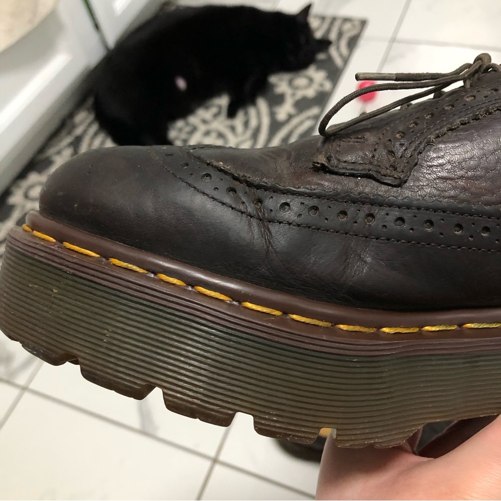 Dr. Martens 3989/34 Wingtip Brogue Platform Oxfords - Picture 9 of 16